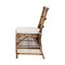 Baxton Studio Kim Modern Bohemian White Fabric and Natural Brown Rattan Dining Chair 224-12835-ZORO - alternate 6